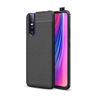 Litchi Texture TPU Shockproof Case for VIVO V15 Pro(Black)