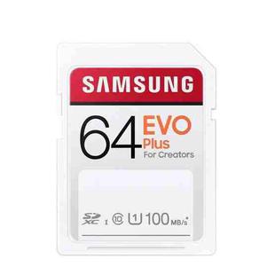 Samsung EVO Plus U1 C10 High-speed SD Memory Card, Capacity: 64GB