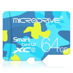 MICRODRIVE 64GB U3 Camouflage TF(Micro SD) Memory Card
