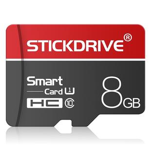 STICKDRIVE 8GB U1 White Line Red and Black TF(Micro SD) Memory Card