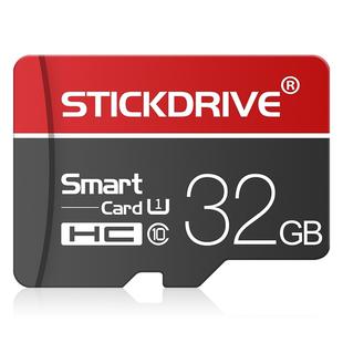STICKDRIVE 32GB U1 White Line Red and Black TF(Micro SD) Memory Card
