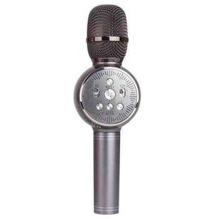 K2 Bluetooth 5.0 Karaoke Live Colorful Lights Wireless Bluetooth Microphone (Grey)