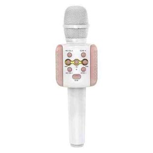 L858 Bluetooth 4.2 Karaoke Live LED Colorful Lights Wireless Bluetooth Condenser Microphone (Pink)
