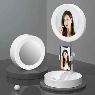 G6 Multi-function Live Broadcast All-in-one Ring Beauty Fill Light Mobile Phone Holder (White)
