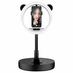 G2 Multifunctional Live Broadcast Foldable Desktop Integrated Beauty Fill Light Mobile Phone Bracket (Black)