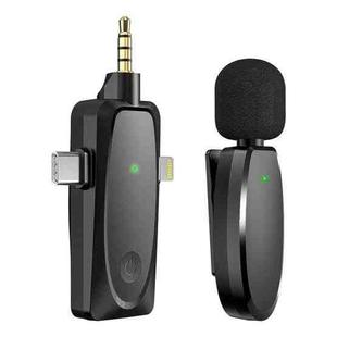 AP003 Mini Smart Noise Reduction Wireless Lavalier Microphone(Black)