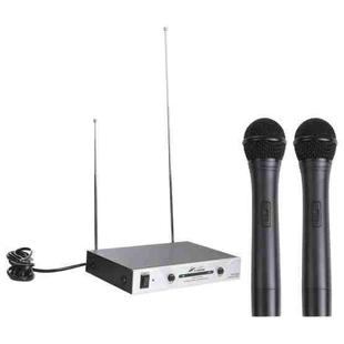 P-Sound PS-3310 VHF Professional Wireless Microphone System with 2 Handheld Microphone, 1 to 2, CN Plug
