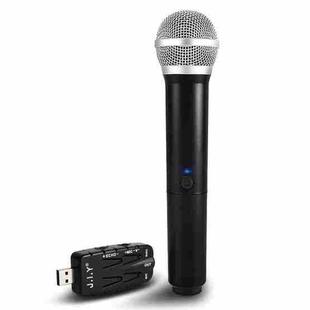 J.I.Y K Song Wireless Microphones for TV PC with Audio Card USB Receiver (Black)