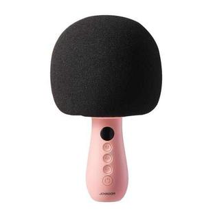 JOYROOM JR-MC6 2 in 1 Multifunctional Bluetooth 5.0 Handheld Microphone with Digital Display (Pink)