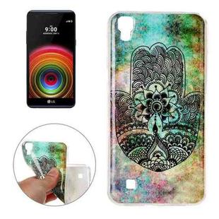 For LG X Power Hamsas Pattern TPU Soft Protective Back Cover Case