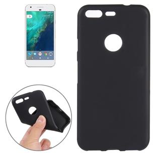 For Google Pixel Soft TPU Protective Back Cover Case (Black)