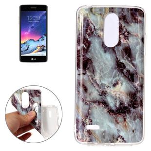 For LG K8 (2017) (EU Version) Brown Marble Pattern TPU Shockproof Protective Back Cover Case