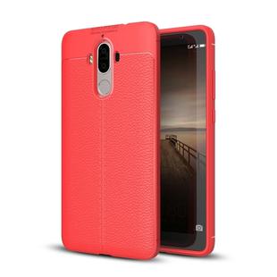 For Huawei  Mate 9 Litchi Texture Full Coverage TPU Protective Back Cover Case (Red)