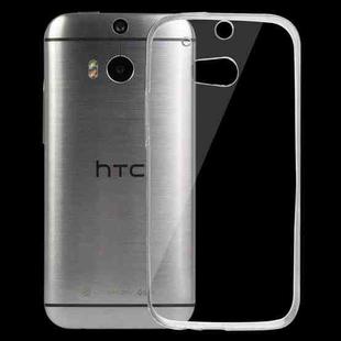 For HTC One M8 / One 2 0.75mm Ultra-thin Transparent TPU Protective Case(Transparent)