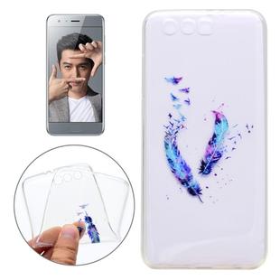 For Huawei  Honor 9 Feather Pattern Ultra-thin TPU Soft  Protective Case
