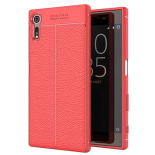 For Sony Xperia XZ / XZs Litchi Texture TPU Protective Back Cover Case(Red)
