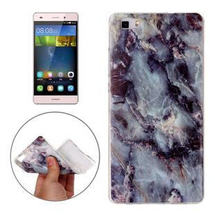 For Huawei P8 Lite Brown Granite Marbling Pattern Soft TPU Protective Back Cover Case