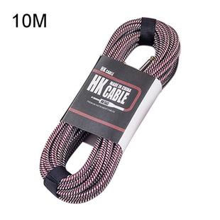 Wooden Guitar Bass Connection Cable Noise Reduction Audio Cable, Cable Length: 10m, Random Color Delivery
