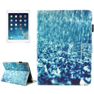 For iPad mini 4 / mini 3 / mini 2 / mini Universal Raindrop Pattern Horizontal Flip Leather Protective Case with Holder & Card Slots & Sleep