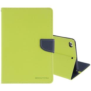 GOOSPERY FANCY DIARY Horizontal Flip Leather Case for iPad Mini (2019), with Holder & Card Slots & Wallet (Green)