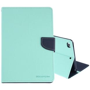 GOOSPERY FANCY DIARY Horizontal Flip Leather Case for iPad Mini (2019), with Holder & Card Slots & Wallet (Mint Green)