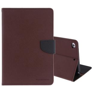 GOOSPERY FANCY DIARY Horizontal Flip Leather Case for iPad Mini (2019), with Holder & Card Slots & Wallet (Brown)