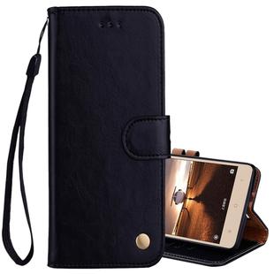 For Xiaomi Redmi 3S Business Style Oil Wax Texture Horizontal Flip Leather Case with Holder & Card Slots & Wallet (Black)