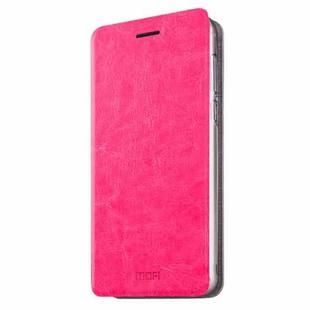 MOFI for  Xiaomi Redmi 3X Crazy Horse Texture Horizontal Flip Leather Case with Holder(Magenta)