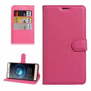 For Letv Le Max 2 Litchi Texture Horizontal Flip Leather Case with Holder & Card Slots & Wallet(Magenta)