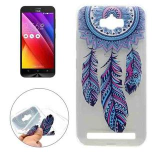 For ASUS ZenFone Max / ZC550KL Windmill Pattern Transparent Soft TPU Protective Back Cover Case