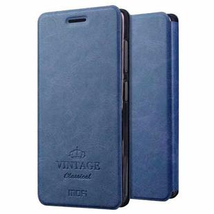 MOFI VINTAGE for Lenovo ZUK Z2 Pro Crazy Horse Texture Horizontal Flip Leather Case with Card Slot & Holder(Dark Blue)