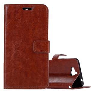For Huawei  Y5 (2017) Crazy Horse Texture Horizontal Flip Leather Case with Holder & Card Slots & Wallet & Photo Frame (Brown)