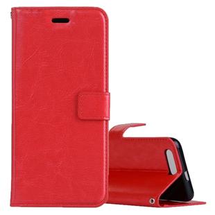 For Huawei  Honor 9 Crazy Horse Texture Horizontal Flip Leather Case with Holder & Card Slots & Wallet & Photo Frame (Red)