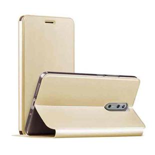 MOFI for Nokia 8 Horizontal Flip Shockproof Protective Leather Case with Holder(Gold)