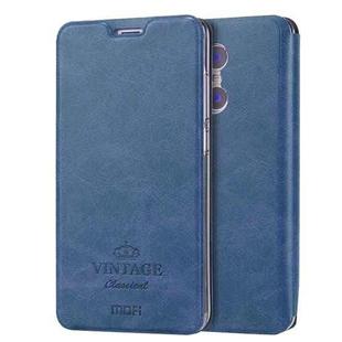 MOFI for  VINTAGE Xiaomi Redmi Pro Crazy Horse Texture Horizontal Flip Leather Case with Card Slot & Holder(Dark Blue)