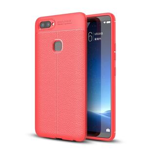 For Vivo  X20 Plus Litchi Texture TPU Protective Case(Red)