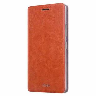 MOFI for Lenovo K6 Crazy Horse Texture Horizontal Flip Leather Case with Holder (Brown)