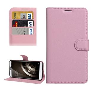 For QiKU 360 Q5 Litchi Texture Horizontal Flip PU Leather Case with Holder & Card Slots & Wallet(Pink)