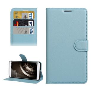 For QiKU 360 Q5 Litchi Texture Horizontal Flip PU Leather Case with Holder & Card Slots & Wallet(Blue)
