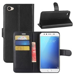 For Vivo  X9s Litchi Texture Horizontal Flip Leather Case with Holder & Card Slots & Wallet (Black)