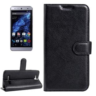 For BLU Energy X Litchi Texture Horizontal Flip Leather Case with Magnetic Buckle & Holder & Card Slots & Wallet(Black)
