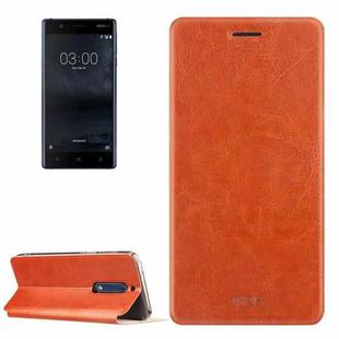 MOFI for Nokia 5 Crazy Horse Texture Horizontal Flip Leather Case with Holder(Brown)