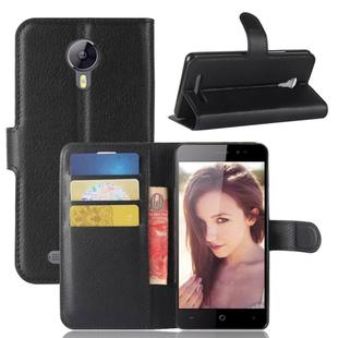 For LEAGOO Z5 lite (MPH0366) Litchi Texture Horizontal Flip Leather Case with Holder & Card Slots & Wallet(Black)