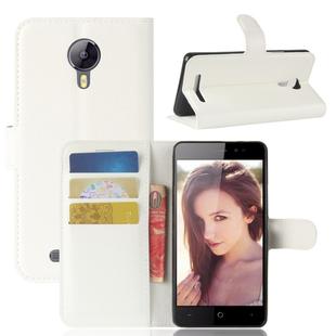 For LEAGOO Z5 lite (MPH0366) Litchi Texture Horizontal Flip Leather Case with Holder & Card Slots & Wallet(White)