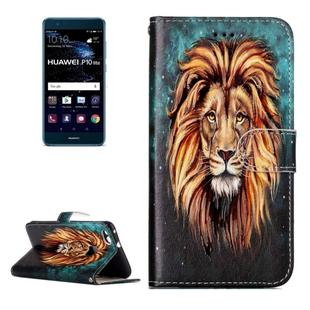 For Huawei  P10 Lite Gloss Oil Embossed Lion Pattern Horizontal Flip Leather Case with Holder & Card Slots & Wallet & Photo Frame