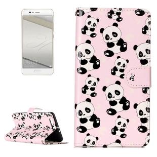 For Huawei  P10 Plus Gloss Oil Embossed Panda Pattern Horizontal Flip Leather Case with Holder & Card Slots & Wallet & Photo Frame