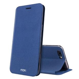 MOFI for OPPO R11 Plus Frosted Texture Horizontal Flip Leather Case with Holder(Dark Blue)