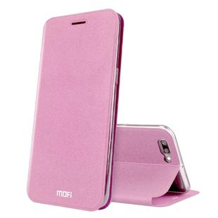 MOFI for OPPO R11 Plus Frosted Texture Horizontal Flip Leather Case with Holder(Pink)