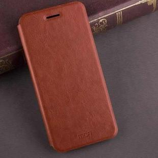 MOFI for  Huawei Honor Play 6 Crazy Horse Texture Horizontal Flip Shockproof Protective Leather Case with Holder (Brown)