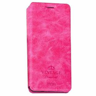 MOFI for  VINTAGE Xiaomi Redmi Pro Crazy Horse Texture Horizontal Flip Leather Case with Card Slot & Holder (Magenta)